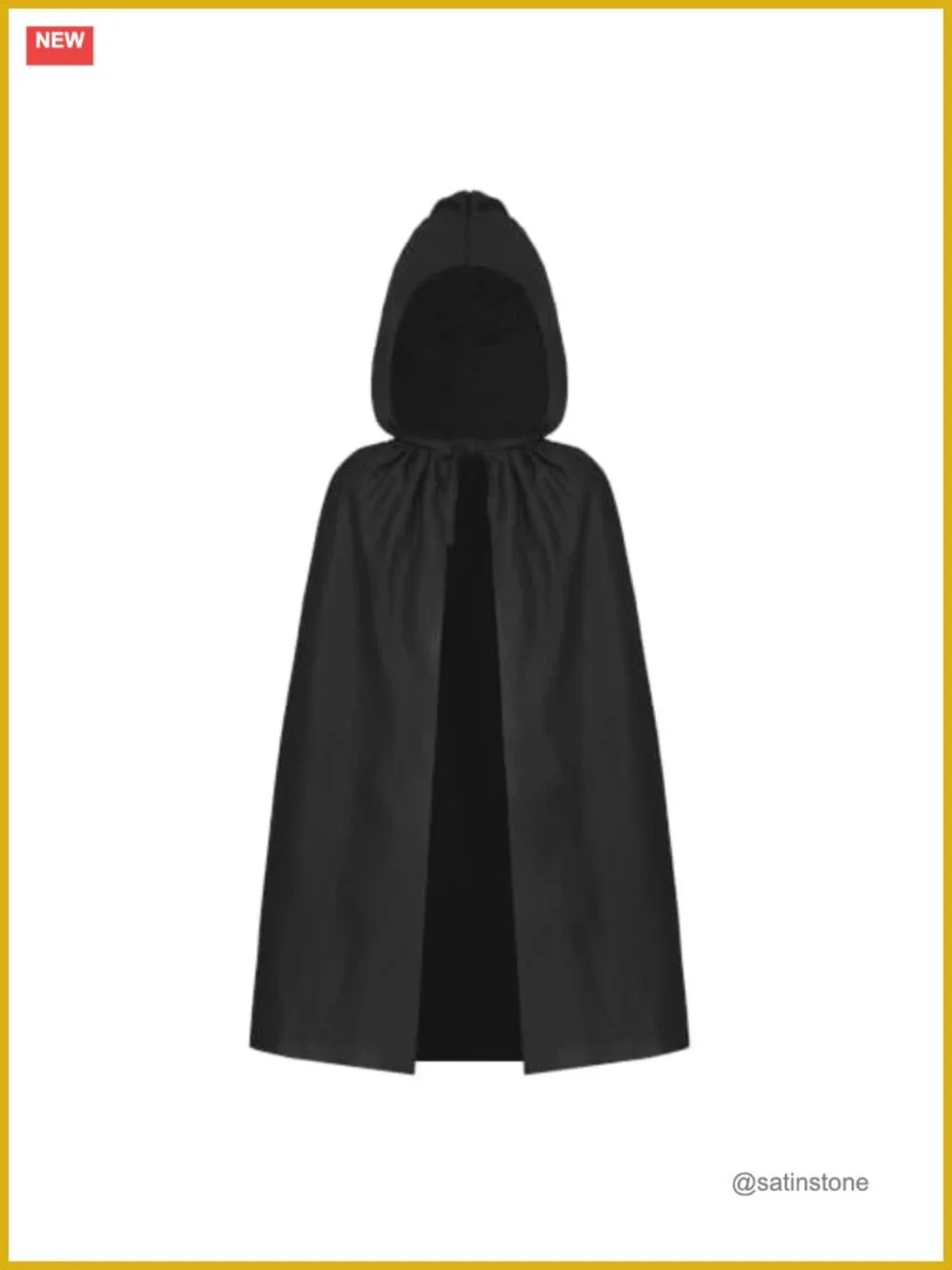 Kids Hooded Cloak Cape Halloween Costume Medieval Dress Up Polyester